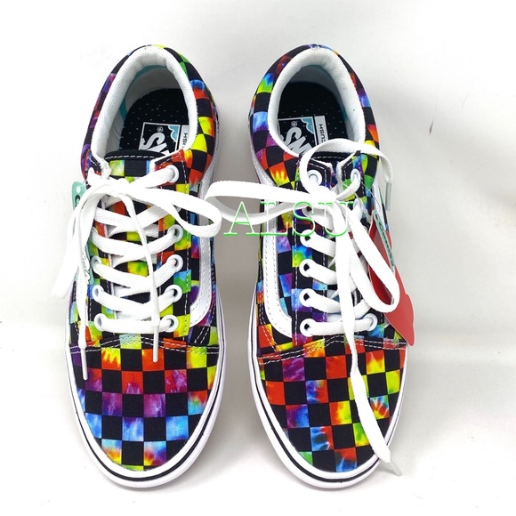 VANS Comfycush Old Skool Tie Dye Black Men Sneaker - Picture 6 of 9